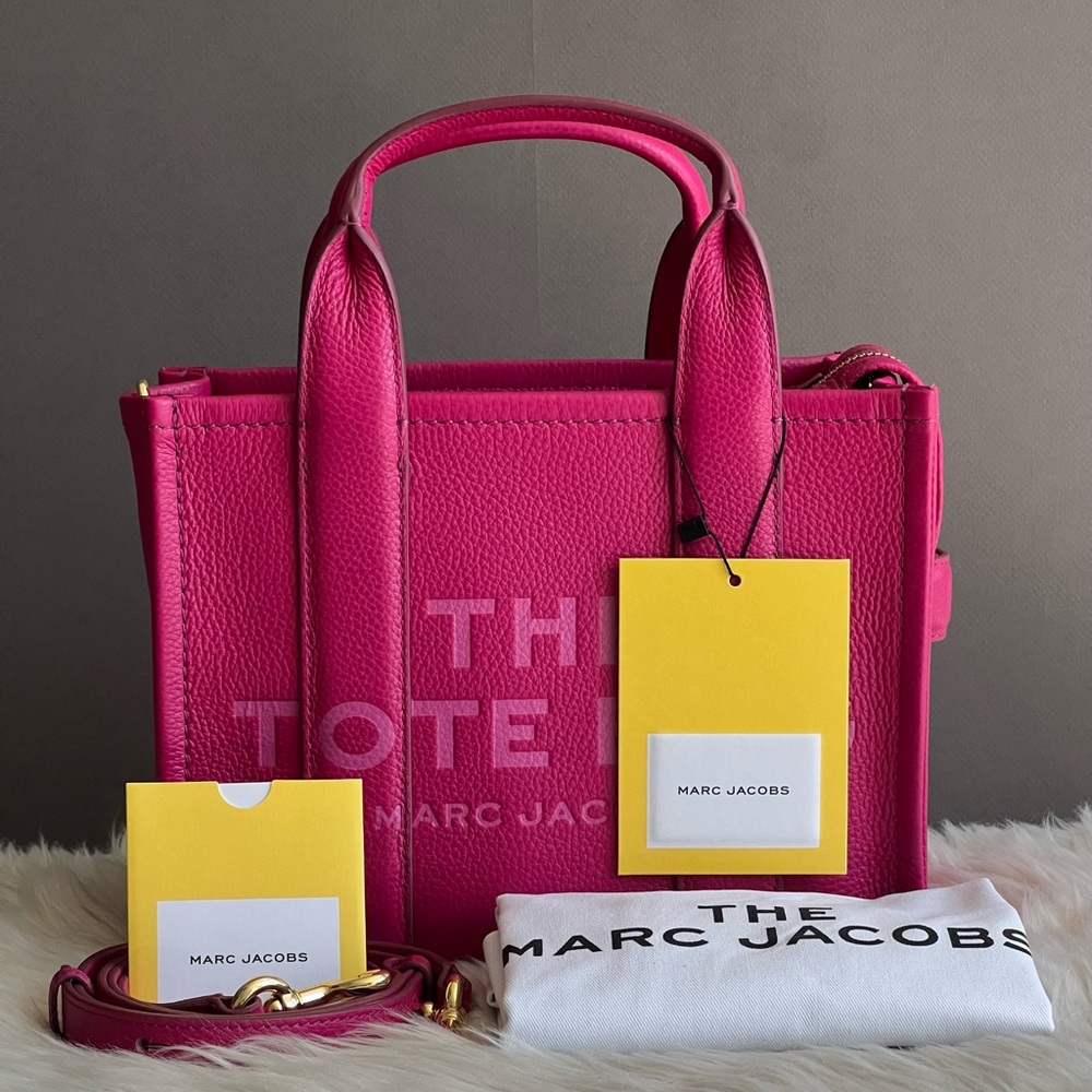 💰SOLD - H009L01SP21 - Marc Jacobs The Leather Small Tote Bag - Picture 13 of 15